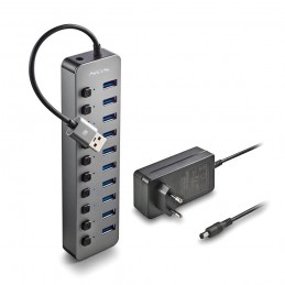 NGS IHUB 10 USB 3.2 Gen 1 (3.1 Gen 1) Type-A 5000 Mbit s Nero