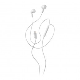 NGS CROSS GLIDE Auricolare Cablato In-ear Musica e Chiamate USB tipo-C Bianco