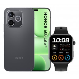 Honor BUNDLE 600 LITE 256GB V BLACK+WATCH 2i BLACK 16,8 cm (6.6") Doppia SIM 5G USB tipo-C 8 GB 6520 mAh Nero