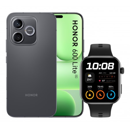 Honor BUNDLE 600 LITE 256GB V BLACK+WATCH 2i BLACK 16,8 cm (6.6") Doppia SIM 5G USB tipo-C 8 GB 6520 mAh Nero
