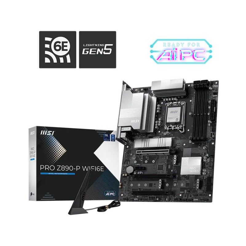 MSI PRO Z890-P WIFI6E scheda madre Intel Z890 LGA 1851 (Socket V1) ATX