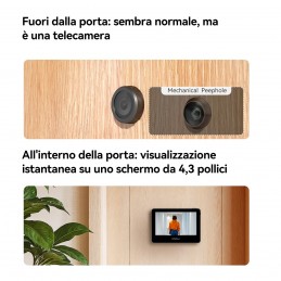 Imou VD1 Spioncino smart a batteria, con monitor da 4,3 pollici e risoluzione da 5MP
