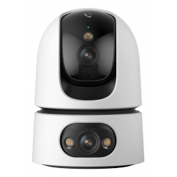 Imou Ranger Dual Pro 6MP Telecamera da interno, motorizzata, con doppia ottica 3MP+3MP, sirena integrata e faretto, tasto di