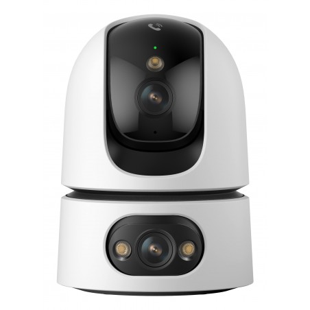 Imou Ranger Dual Pro 6MP Telecamera da interno, motorizzata, con doppia ottica 3MP+3MP, sirena integrata e faretto, tasto di