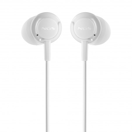 NGS CROSS STEP Auricolare Cablato In-ear Musica e Chiamate USB tipo-C Bianco