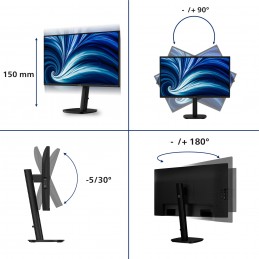 Philips 27IN 16 9 IPS 120HZ 1920X1080 H AS 150MM HDMI X 1X 1.4 DP X 1X Monitor PC 68,6 cm (27") 1920 x 1080 Pixel