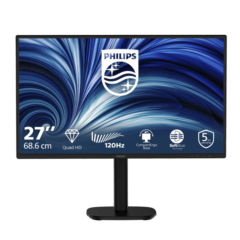 Philips 27B2N3500 00 Monitor PC 68,6 cm (27") 2560 x 1440 Pixel Full HD LCD Nero