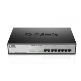 D-Link DGS-1008MP switch di rete Non gestito Gigabit Ethernet (10 100 1000) Supporto Power over Ethernet (PoE) 1U Nero