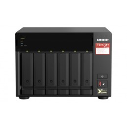 QNAP TS-673A NAS Tower Collegamento ethernet LAN Nero V1500B