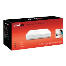 D-Link GO-SW-8G switch di rete Non gestito Bianco